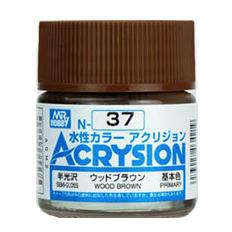 Mr Hobby Wood Brown Acrysion Color Paint MrHobby 