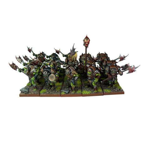 Orc Greatax Regiment Kings of War Mantic Games  (5026523218057)