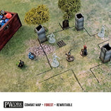 Pwork Wargames: Combat Map Forest 30X30'' Pvc Battlegrid Mat 30X30'' Gaming Mat Pwork Wargames 