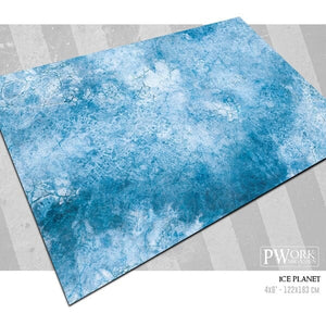 Pwork Wargames: Ice Planet 4X6' Neoprene Mat 4X6' Gaming Mat Pwork Wargames 