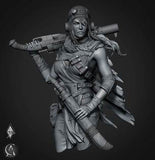 Road Girl 3/4 Bust Bust Journeyman Miniatures 