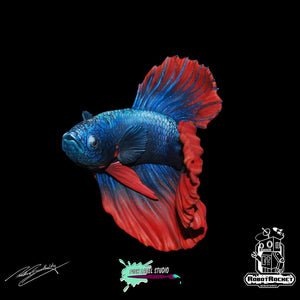 Robot Rocket Miniatures: The Betta Fish Figure Robot Rocket Miniatures 