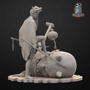 Robot Rocket Miniatures: The Deafeated Figure Robot Rocket Miniatures 