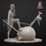 Robot Rocket Miniatures: The Deafeated Figure Robot Rocket Miniatures 