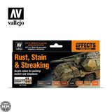 Rust, Stain & Streaking Set Paint Sets Vallejo 