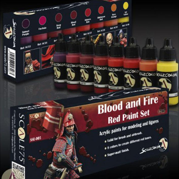Scale75 Blood And Fire Paint Set Scalecolour Scale75  (5026732736649)