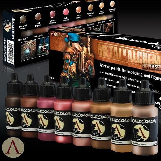 Scale75 Metal And Alchemy Copper Paint Set Scalecolour Scale75  (5026532556937)