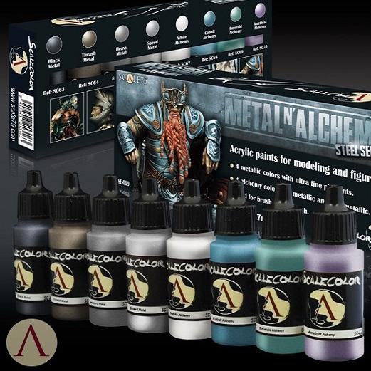 Scale75 Metal And Alchemy Steel Paint Set Scalecolour Scale75  (5026532688009)