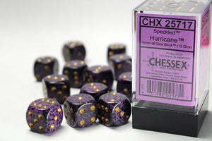 Speckled 16mm d6 Hurricane Dice Block (12 dice) 16mm Dice Chessex 