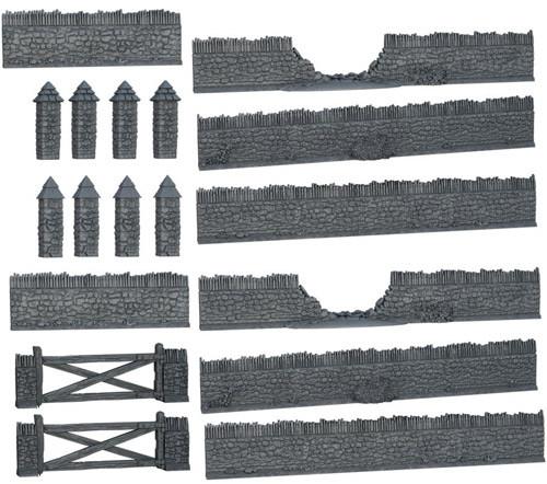 Terrain Crate: Battlefield Walls Terrain Crate Mantic Games 