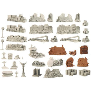 TerrainCrate: Battlefield Ruins Terrain Crate Mantic Games 