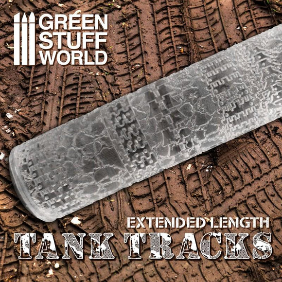 Textured Rolling pin – Tank Tracks Texture Rollers Green Stuff World 