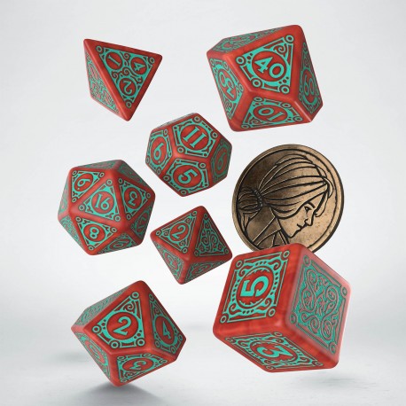 The Witcher Dice Set. Triss. Merigold the Fearless Dice Sets Q-Workshop 