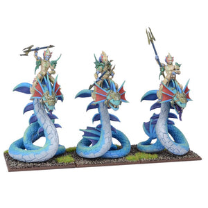 Trident Realm Naiad Wyrmrider Regiment Kings of War Mantic Games  (5026524528777)