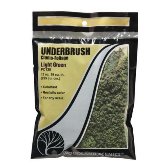 Turf Underbrush Light Green Bag Basing Woodland Scenics 