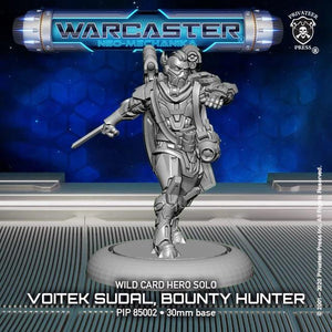 Warcaster Wild Card Voitek Sudal, Bounty Hunter Solo Warcaster Privateer Press 