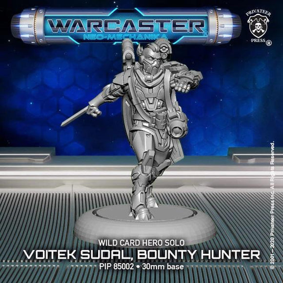 Warcaster Wild Card Voitek Sudal, Bounty Hunter Solo Warcaster Privateer Press 
