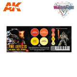 Wargame Color Set. Fire Effects AK Paint Sets AK Interactive 