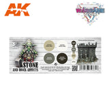 Wargame Color Set. Stone And Rock Effects AK Paint Sets AK Interactive 
