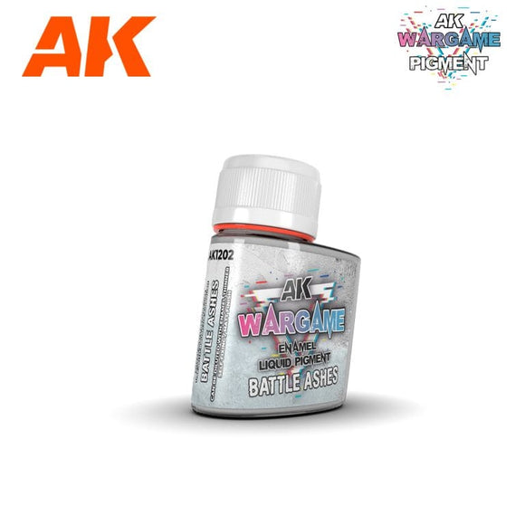 Wargame Liquid Pigment: AK1202 Battle Ashes 35ml Liquid Pigments (Enamel) AK Interactive 