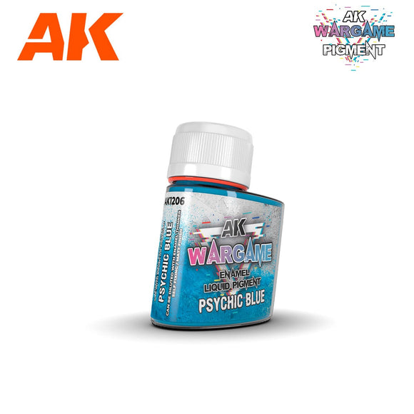 Wargame Liquid Pigment: AK1206 Psychic Blue 35ml Liquid Pigments (Enamel) AK Interactive 