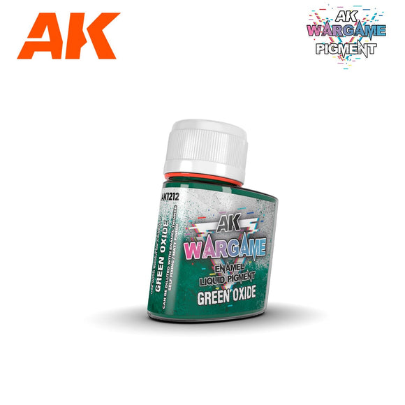 Wargame Liquid Pigment: AK1212 Green Oxide 35ml Liquid Pigments (Enamel) AK Interactive 