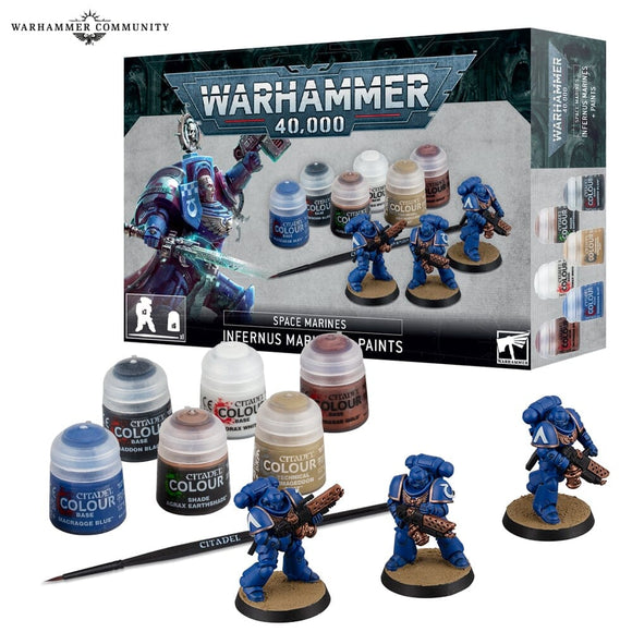 Warhammer 40,000: Infernus Marines + Paints 40k Paint Sets Games Workshop 