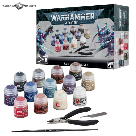 Warhammer 40,000: Paints + Tools Set 40k Paint Sets Games Workshop 