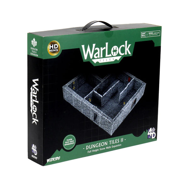 WarLock Tiles: Dungeon Tiles II - Full Height Stone Walls Expansion D&D RPG Miniatures Wizkids 