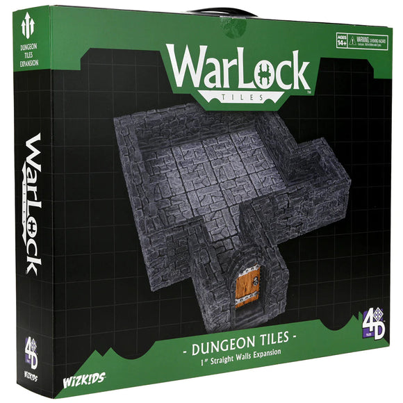 WarLock Tiles: Expansion Pack - 1 in. Dungeon Straight Walls D&D RPG Miniatures Wizkids 