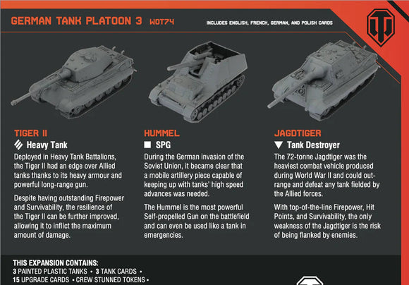 World of Tanks: German Tank Platoon (Tiger II, Hummel, Jagdtiger) World of Tanks GaleForce Nine 