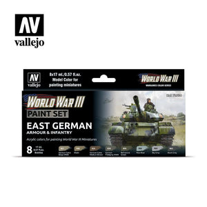 WWIII East German Armour & Infantry Set Paint Sets Vallejo 